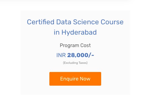 Certified Data Science Course in Hyderabad
