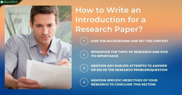 How to Write an Introduction for a Research Paper_ - Eduvoice | The ...