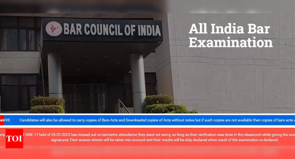 AIBE 17 Result 2023 Date and Time: AIBE XVII results to release tomorrow on allindiabarexamination.com