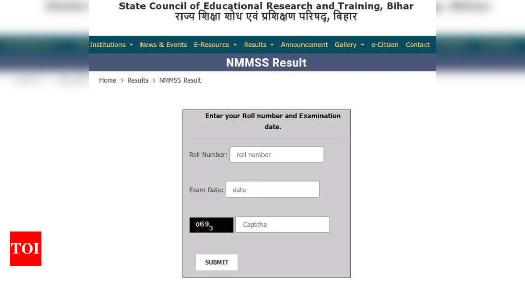 Bihar NMMS Result 2023: Bihar NMMS Result 2023 released on scert.bihar.gov.in, toppers list here