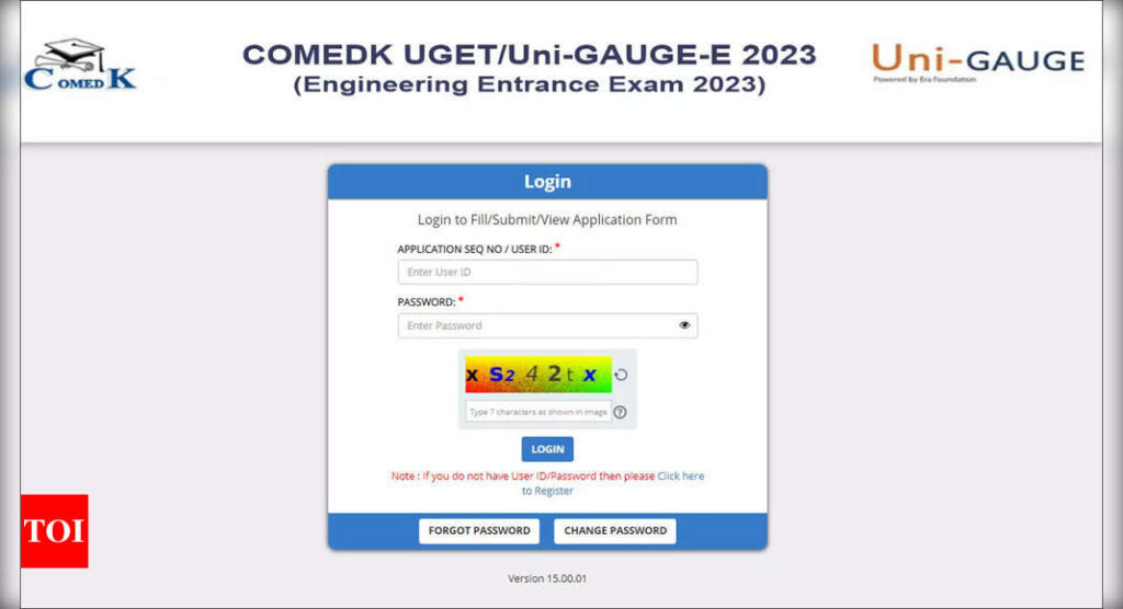 COMEDK UGET 2023 online registration closes today at 11.00 AM, apply here