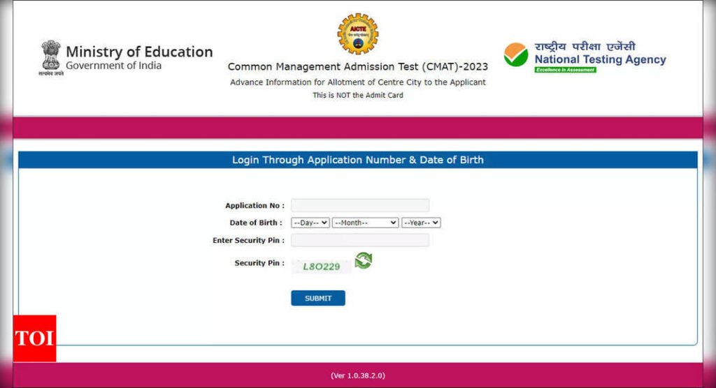 NTA releases exam city intimation slip for CMAT 2023, check here