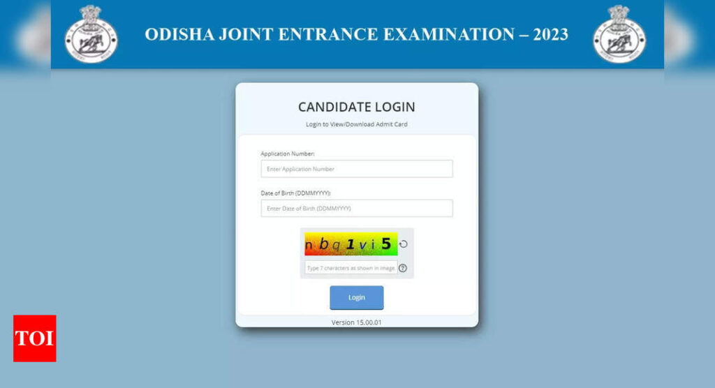 OJEE 2023 Admit Card: OJEE 2023 Admit Card released on ojee.nic.in, download link here