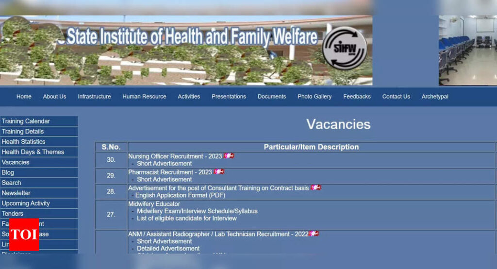 Rajasthan Nursing Officer Recruitment 2023: Notification out for 9,879 Nursing Officer, Pharmacist posts