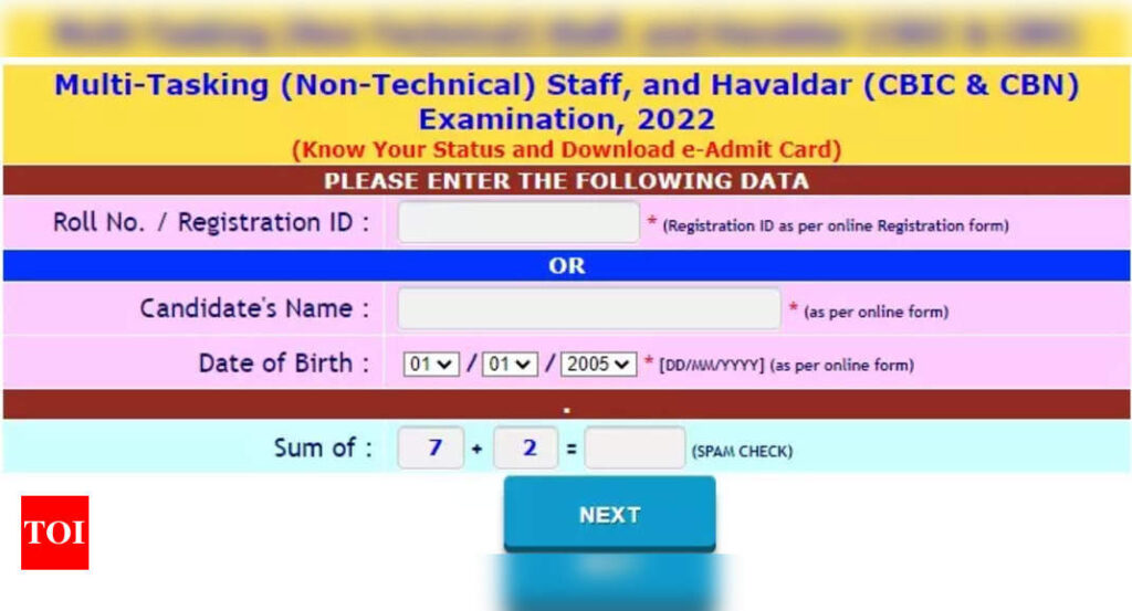 SSC MTS Admit Card 2023 released for eastern region on sscer.org, direct link to download