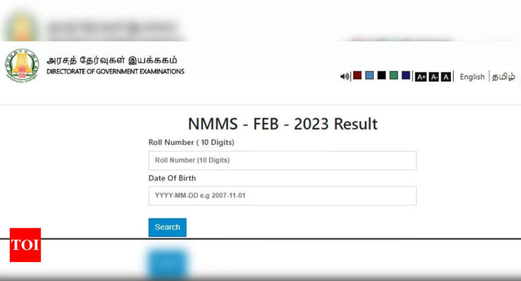 Tamil Nadu NMMS Class 8 Result 2023 announced on dge.tn.gov.in, direct link to check