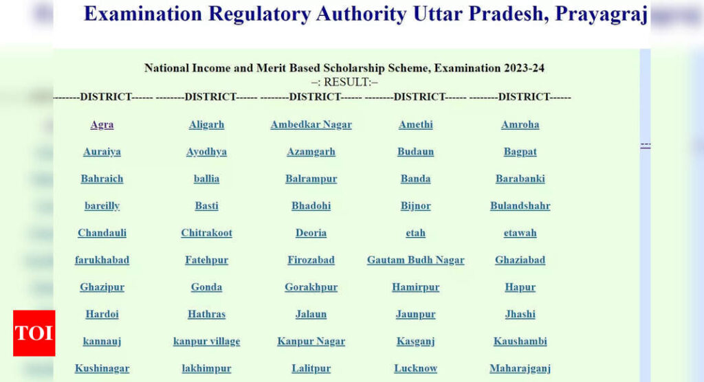 Uttar Pradesh NMMS Result 2023: Uttar Pradesh NMMS Result 2023 announced on entdata.co.in, download result PDF here