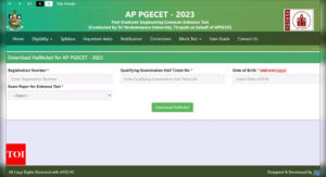 AP PGECET 2023 Admit Card Released, check direct link to download