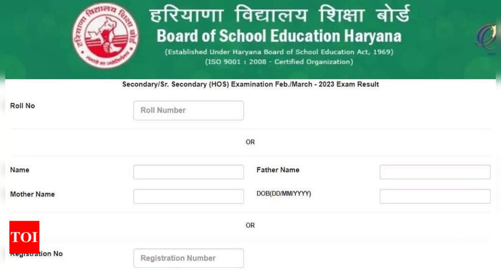 HOS 10th, 12th Result 2023 announced on bseh.org.in, download Haryana Open School results here