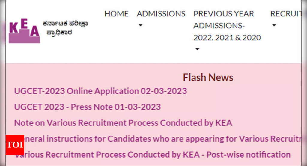 KCET 2023 Hall Ticket releases today on kea.kar.nic.in; exam from May 20