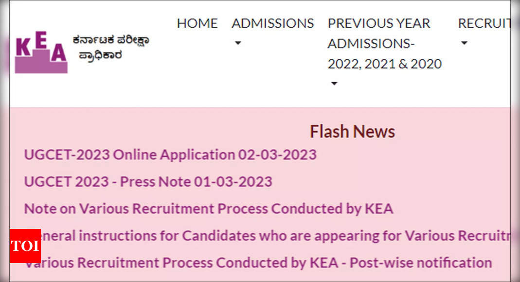 KCET 2023 Hall Ticket releases today on kea.kar.nic.in; exam from May 20