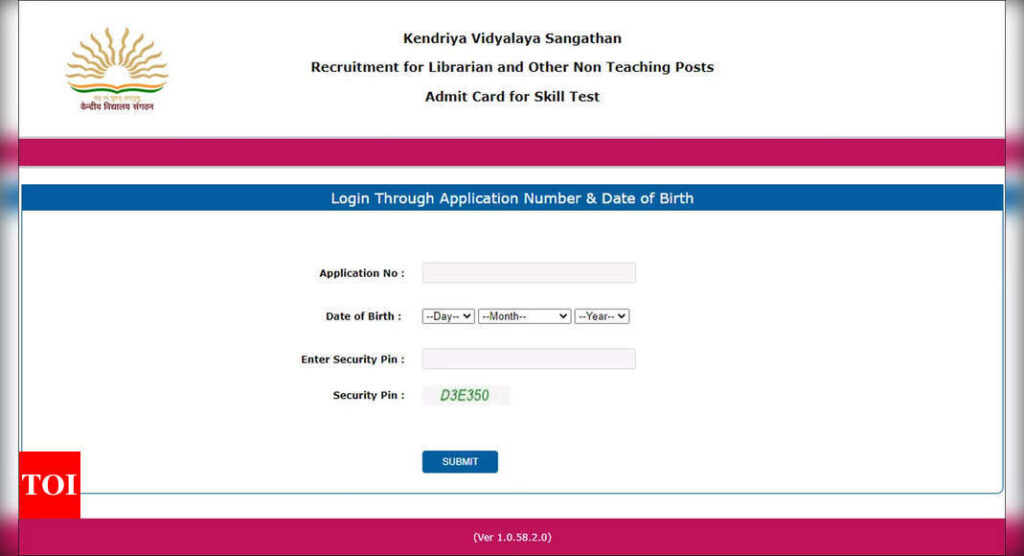 KVS releases admit card for non-teaching skill test, download now