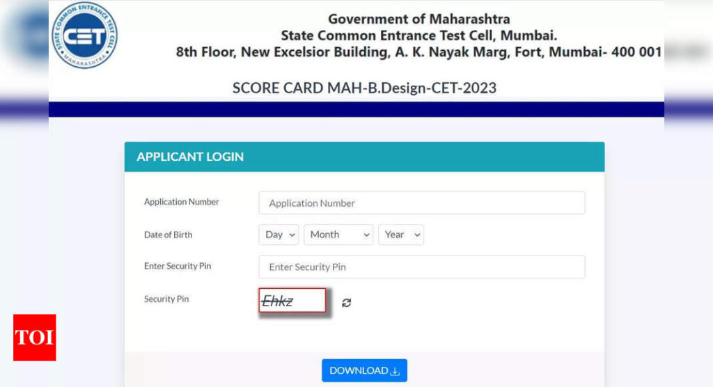 MAH BDesign CET Result 2023 declared on cetcell.mahacet.org, direct link here