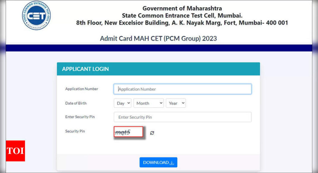 MHT CET PCB Admit Card 2023 releases today: Here's how to download