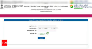 NCHM JEE 2023 Exam City Slip: NCHM JEE 2023 Exam City Slip released on nchmjee.nta.nic.in; direct link here