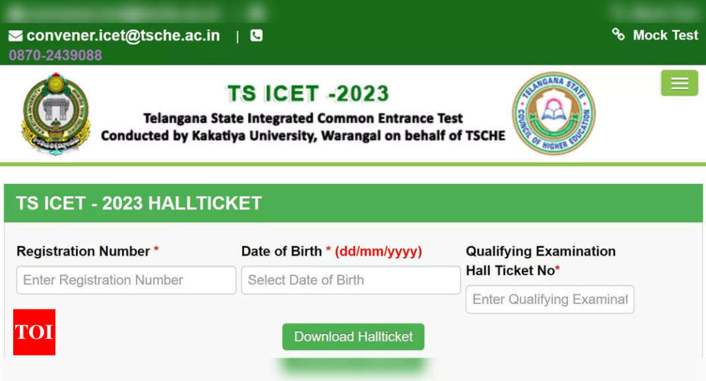 TS ICET Hall Ticket 2023: TS ICET Hall Ticket 2023 released on icet.tsche.ac.in, download link here