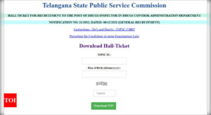 TSPSC releases hall tickets for Drugs Inspector Exam 2023; download here