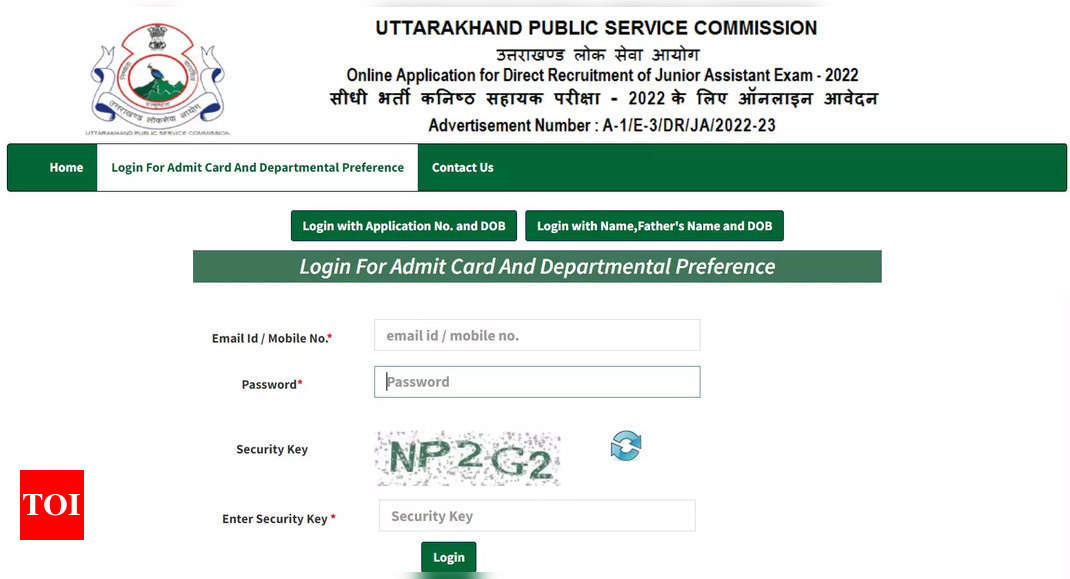 UKPSC Junior Assistant Admit Card 2023 for typing test released on ukpsc.net.in, download link here