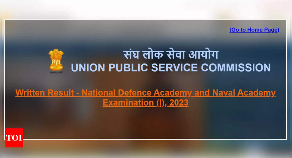 UPSC NDA, NA 1 Result 2023 declared on upsc.gov.in, download result PDF here