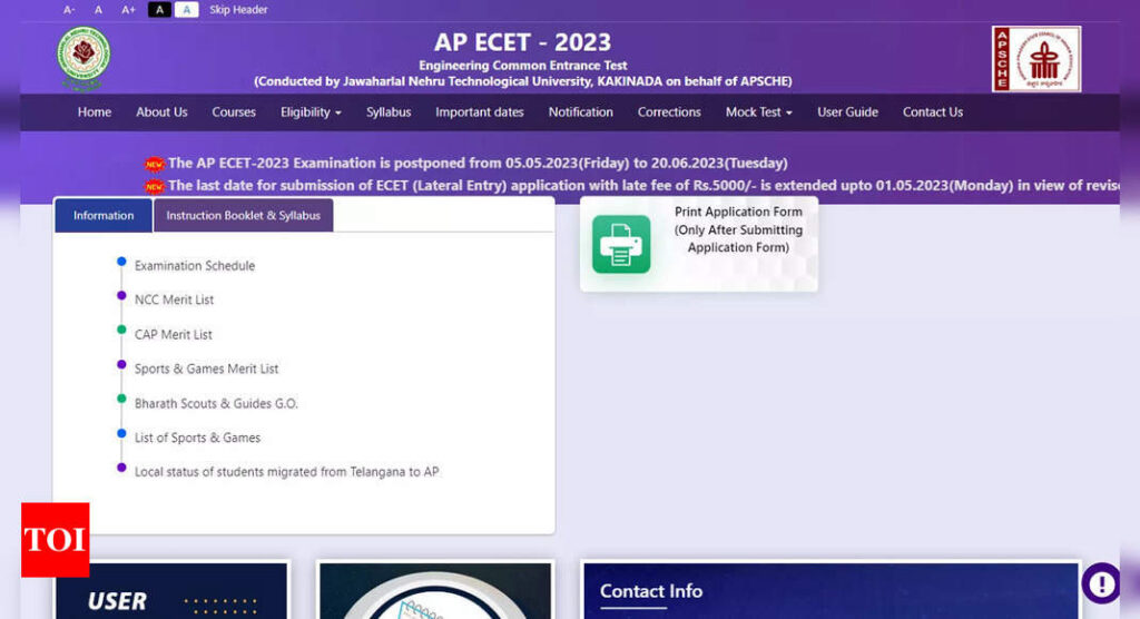 AP ECET 2023: Hall tickets to be released today on cets.apsche.ap.gov.in