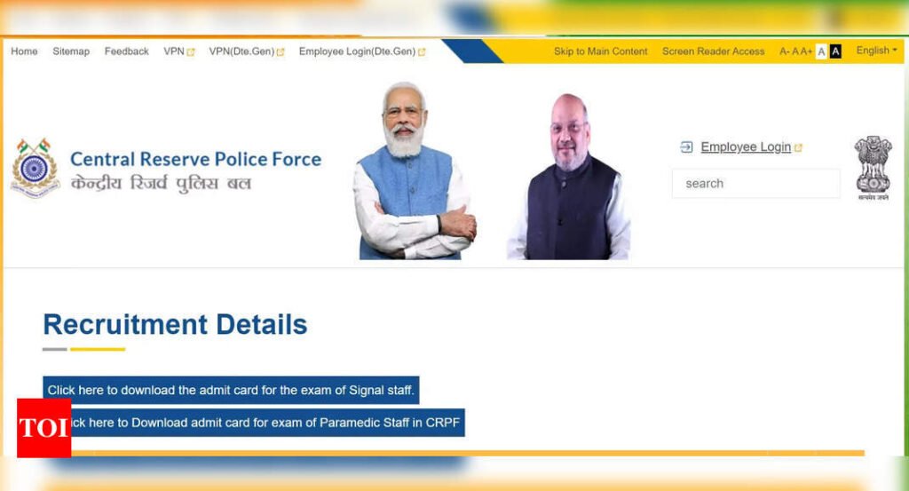 CRPF Constable Admit Card 2023 soon on rect.crpf.gov.in, details here