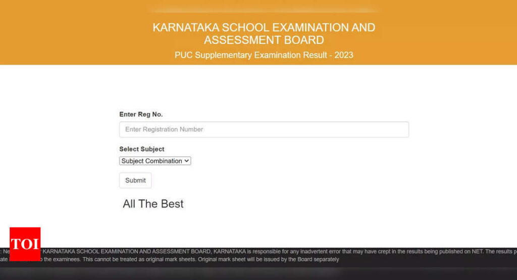 Karnataka 2nd PUC Supplementary results 2023 declared @ karresults.nic.in; Here's direct link