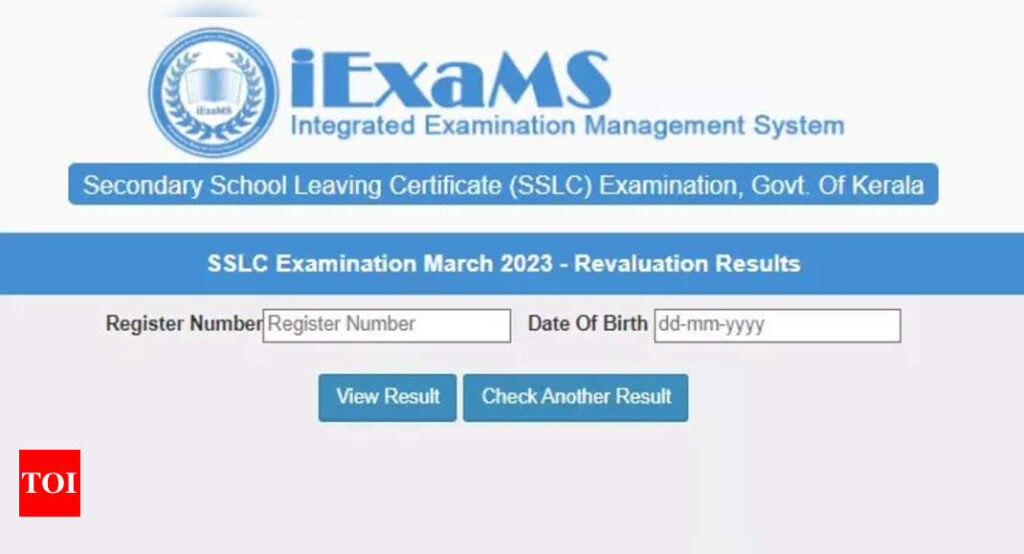 Kerala SSLC Revaluation Result 2023 declared on sslcexam.kerala.gov.in, direct link to check