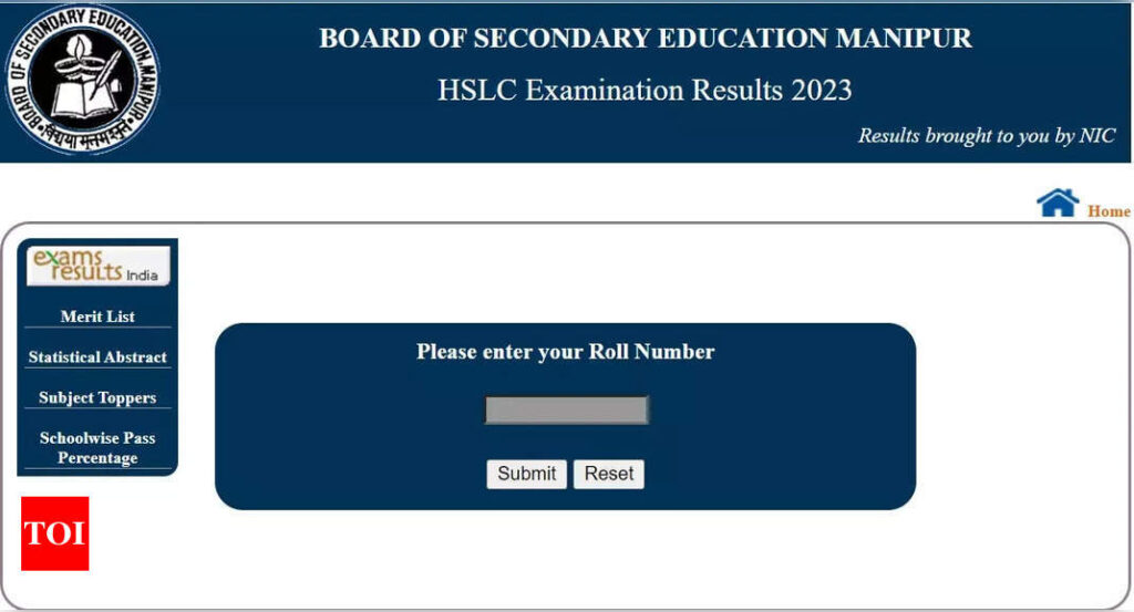 Manipur HSLC 10th Result 2023 declared on manresults.nic.in, direct link here