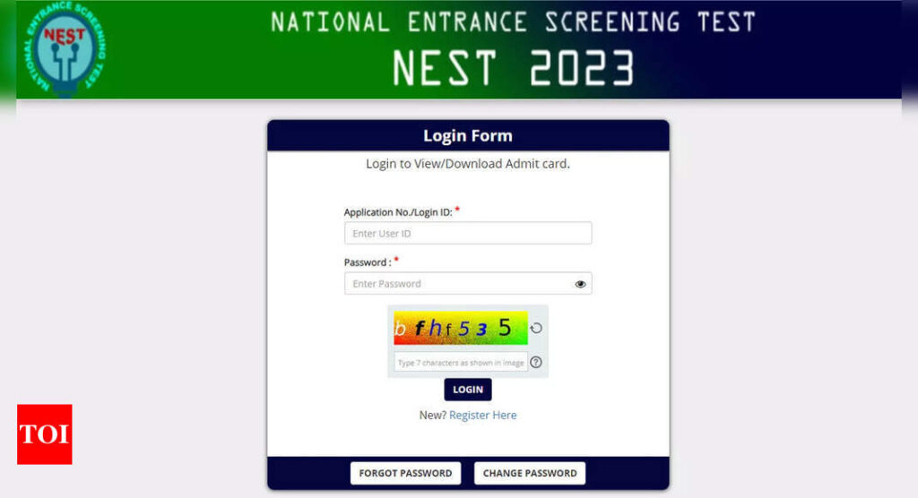NEST 2023 Admit Card Released: Download Now from nestexam.in