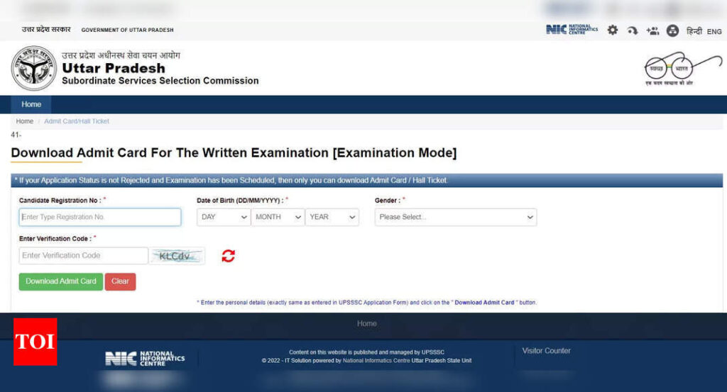 UPSSSC VDO Re-exam Admit Card 2023 released on upsssc.gov.in; exams on June 26 & 27