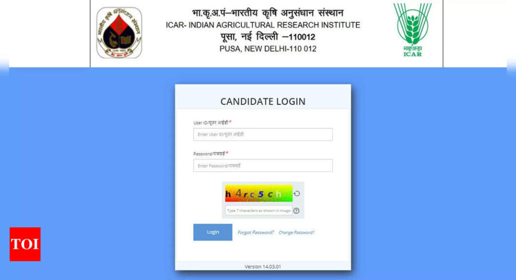 ICAR IARI Technician T-1 re exam admit card 2023 released; Download here