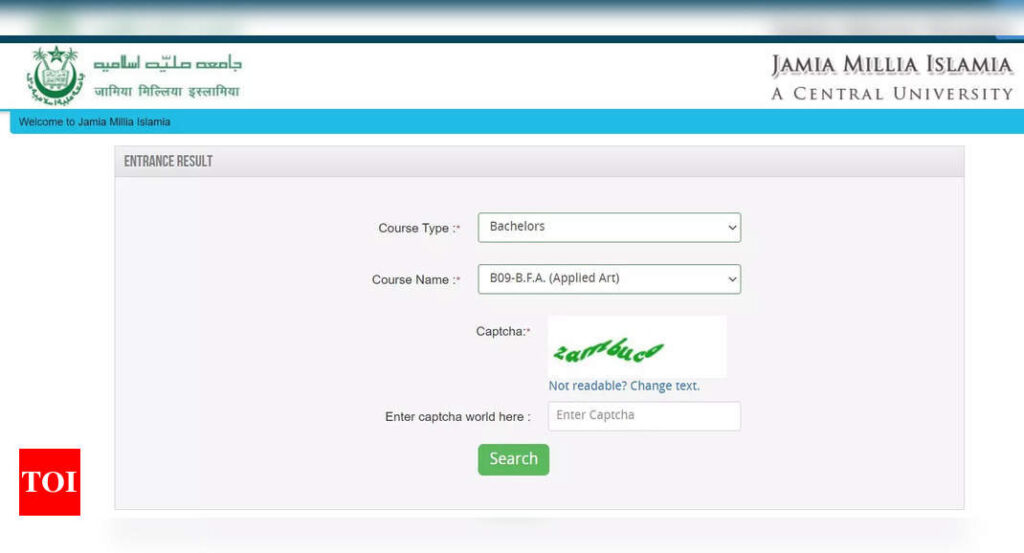 JMI Entrance Results 2023 announced on jmicoe.in, direct link here