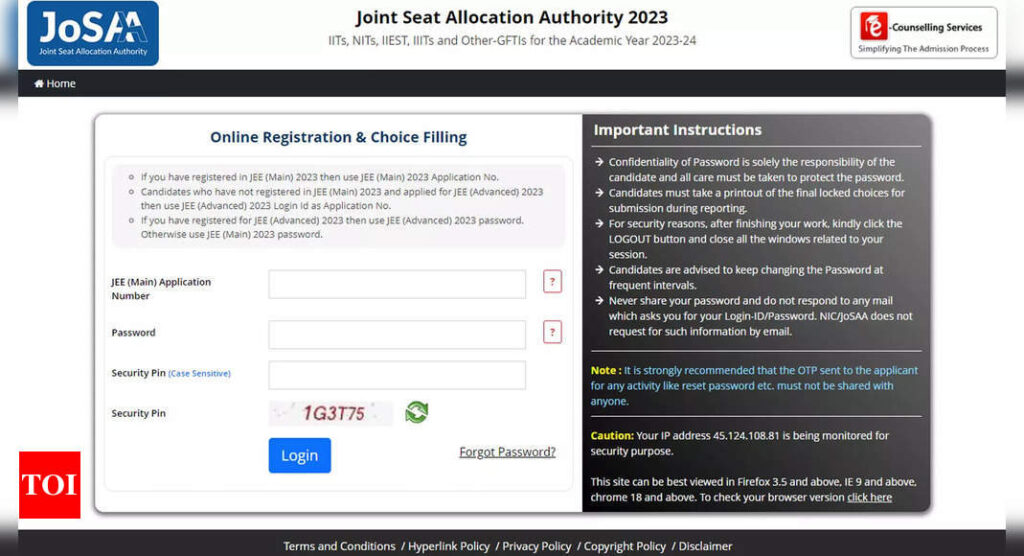 JoSAA Round 3 seat allotment result 2023 today on josaa.nic.in; check details here