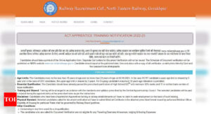 Railway Apprentice Recruitment 2023: Registration begins for 1104 Apprentice posts, application link here